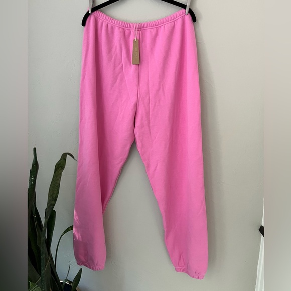 💖SKIMS COTTON FLEECE JOGGERS SWEATPANTS IN BUBBLEGUM XL - Picture 6 of 6